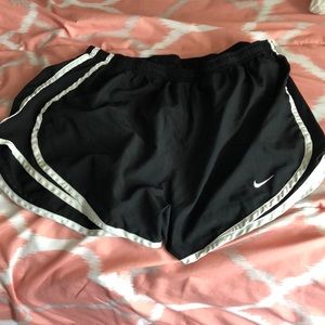 Black athletic shorts